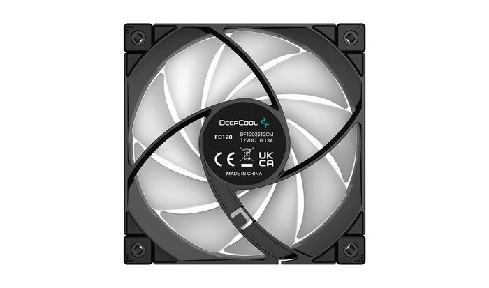 DeepCool R-FC120-BKAMN1-G-1 Ventilador de Caja PC 120mm ARGB PWM Negro Silencioso con Refrigeración Eficiente