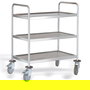 Vollrath Carro de Servicio Inoxidable con 3 Estantes, Dimensiones 880x580x1015 mm