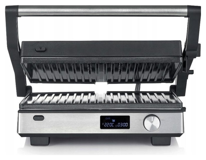 Severin Parrilla multifuncional 3 en 1, 2000 W, Negro/Acero inoxidable Severin Parrilla multifuncional 3 en 1, 2000 W, Negro/Acero inoxidable