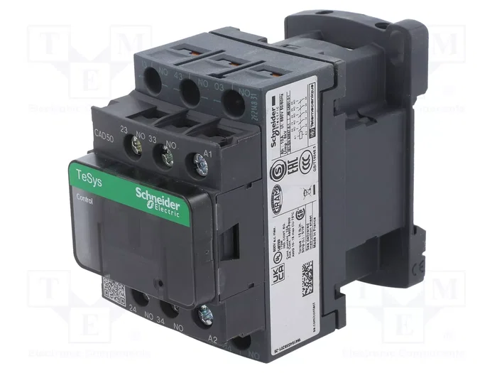 SCHNEIDER ELECTRIC Contactor TeSys D 5-polar 10A 24VDC NO x5 SCHNEIDER ELECTRIC Contactor TeSys D 5-polar 10A 24VDC NO x5