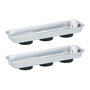 Kinzo Bandeja Magnética 65 x 226 mm, Set de 2 Unidades