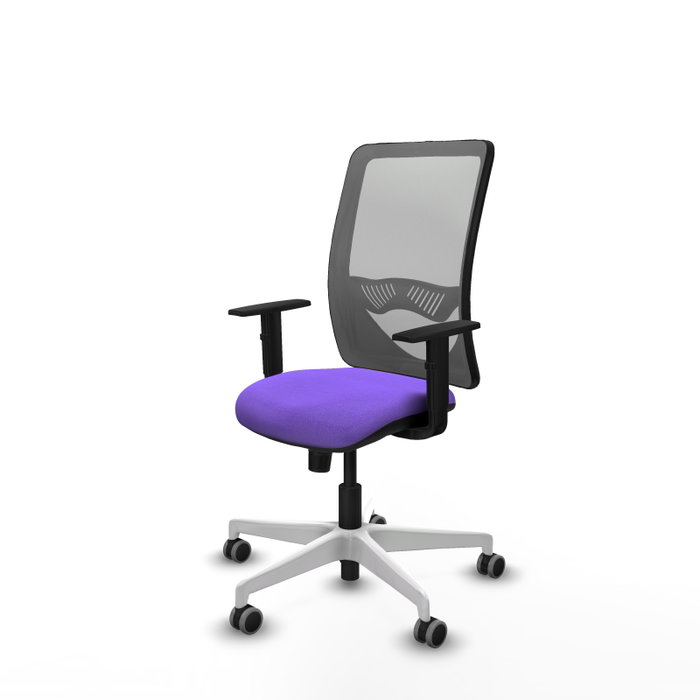 PIQUERAS Y CRESPO Silla de oficina Zulema con mecanismo Sincro, Lila y Gris PIQUERAS Y CRESPO Silla de oficina Zulema con mecanismo Sincro, Lila y Gris