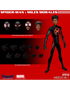 Mezco Toyz One:12 Collective Figura Spider-Man: Miles Morales de Spider-Verse, 17 cm con tela, 28 puntos de articulación, 4 cabezas, 10 manos y efectos