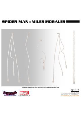 Mezco Toyz Figura Miles Morales One:12 Collective Spider-Man: Across the Spider-Verse de 17 cm