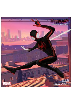 Mezco Toyz Figura Miles Morales One:12 Collective Spider-Man: Across the Spider-Verse de 17 cm