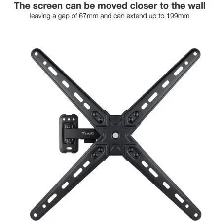 TooQ Soporte Pared TV Extensible Giratorio Inclinable LP1355TN-B para TV 13-55" hasta 25kg