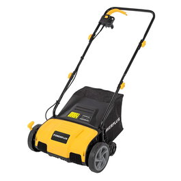 Powerplus Escarificador-Aireador de Césped 1300W, Ancho 320mm con 4 Posiciones, Bolsa 35L, Cuchillas Giratorias, Revive Césped hasta 500m²