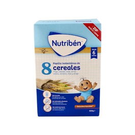 Nutriben Cereales Infantiles 8 Cereales para Bebés 600gr