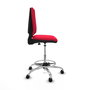PIQUERAS Y CRESPO Taburete Elche CP Bali rojo base cromada