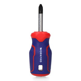 Workpro Destornillador Phillips PH2 x 38 mm Punta Magnética Cromo-Vanadio Mango Ergonómico