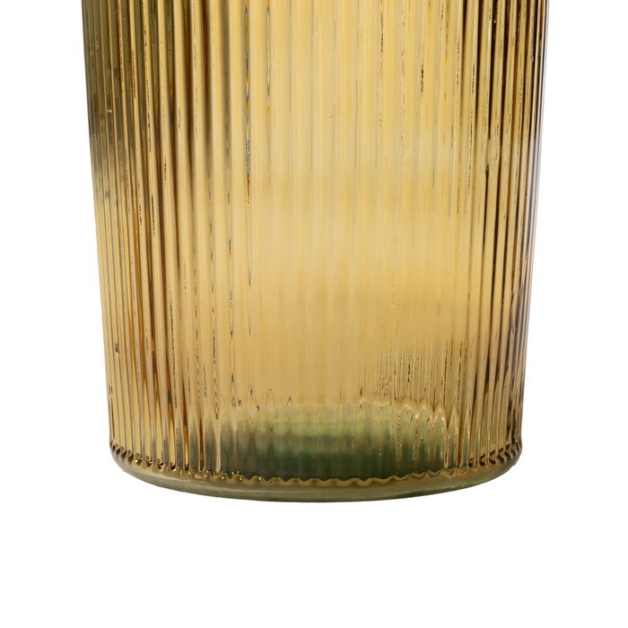 Jarrón Amarillo Vidrio Reciclado We Care 27 X 27 X 72 cm