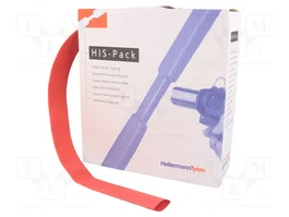 HELLERMANNTYTON Tubo termoretráctil 19,1mm 2:1 Rojo 5m