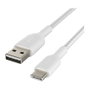 Belkin CAB002BT1MWH Cable USB-A a USB-C Blanco, 1 m