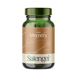 SALENGEI Active Memory 60 Cápsulas con Ginkgo, Bacopa y Vitaminas B para la Memoria y Rendimiento Mental