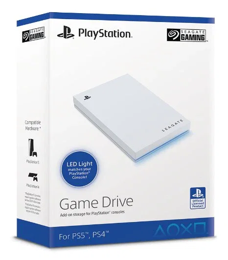Seagate Game Drive Disco Duro SSD Externo 1 TB, Blanco, USB 3.2 Gen 1 (3.1 Gen 1), Para PlayStation y PC