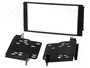 METRA Bastidor de montaje de radio para Mazda MPV 2000-2006, 2 DIN, Negro