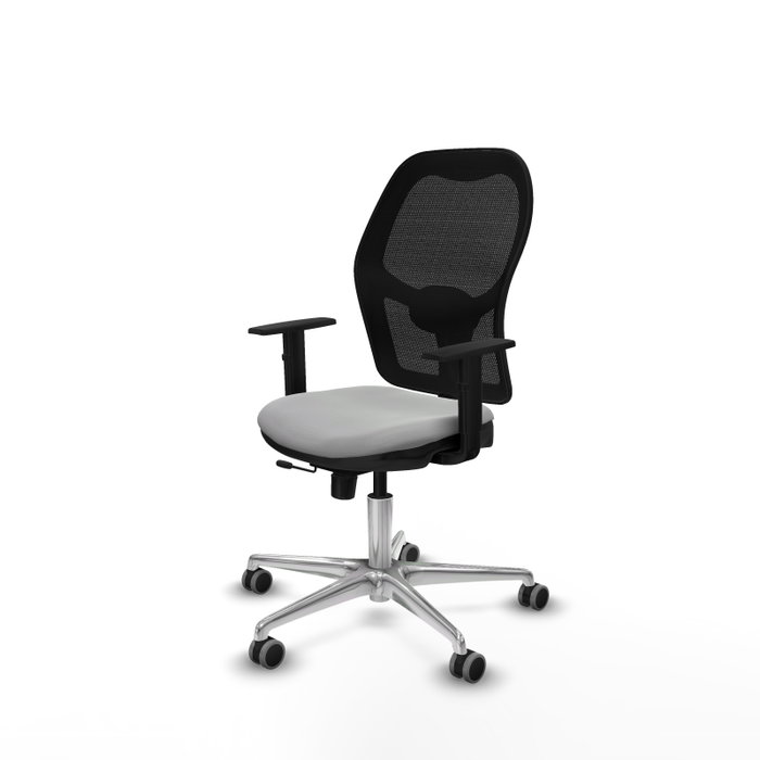 PIQUERAS Y CRESPO Silla de oficina Jorquera con mecanismo Sincro/Traslack Gris claro PIQUERAS Y CRESPO Silla de oficina Jorquera con mecanismo Sincro/Traslack Gris claro