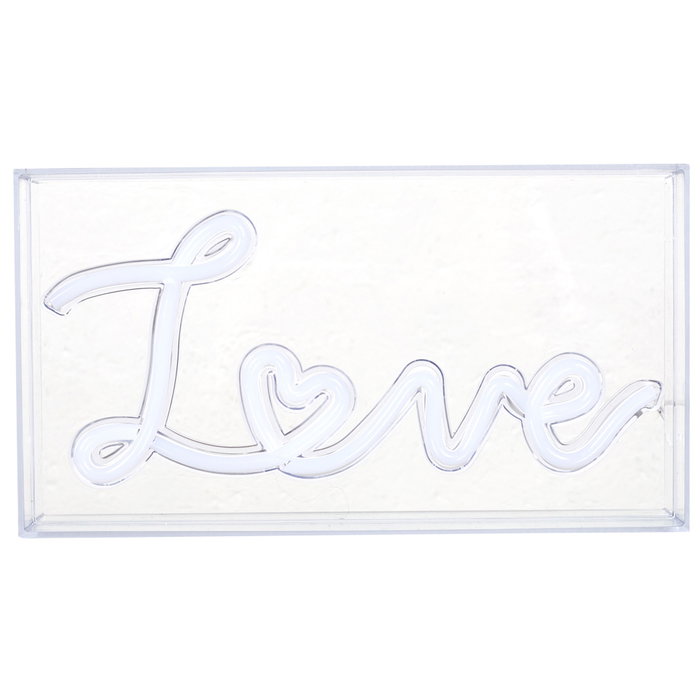 Home Deco Factory Lámpara LED Neon USB Love - Decoración Acrílica con Efecto Neon - Colección Neon