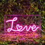 Home Deco Factory Lámpara LED Neon USB Love - Decoración Acrílica con Efecto Neon - Colección Neon