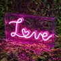 Home Deco Factory Lámpara LED Neon USB Love - Decoración Acrílica con Efecto Neon - Colección Neon