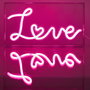 Home Deco Factory Lámpara LED Neon USB Love - Decoración Acrílica con Efecto Neon - Colección Neon