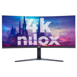 Nilox NXM344KD11 Monitor Curvo Gaming de 34 Pulgadas, UltraWide UWQHD 3440 x 1440, 144 Hz, 1 ms, MVA, 2xHDMI, 2xDP, Altavoces