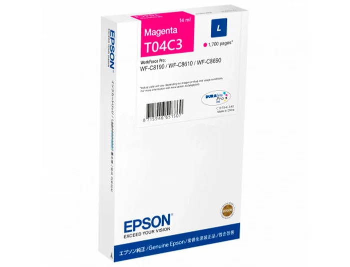 Epson C13T04C34N Cartucho de Tinta Magenta Original L-Size
