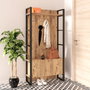 Hanah Home Ml13-A Soporte de recibidor moderno e industrial color pino atlántico 90x34x180 cm