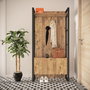 Hanah Home Ml13-A Soporte de recibidor moderno e industrial color pino atlántico 90x34x180 cm