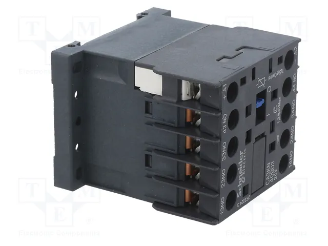 SCHNEIDER ELECTRIC Contactor TeSys D 4-polar NO x4 24VDC 10A CA3KN40BD3