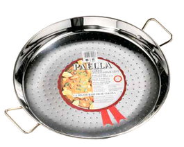 GARCIMA Paellera Inox 18/8 de 38 cm para 8 Raciones con 2 Asas