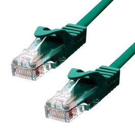 ProXtend CAT5e U/UTP Cable Ethernet de Cobre PVC Verde 1.5m