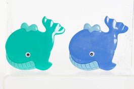 DKD Home Decor Set 6 Antideslizantes Ballena 11,5x1x10 cm
