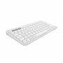 Logitech Pebble Keys 2 M380s Teclado Inalámbrico Bluetooth Blanco con Botón Easy-Switch