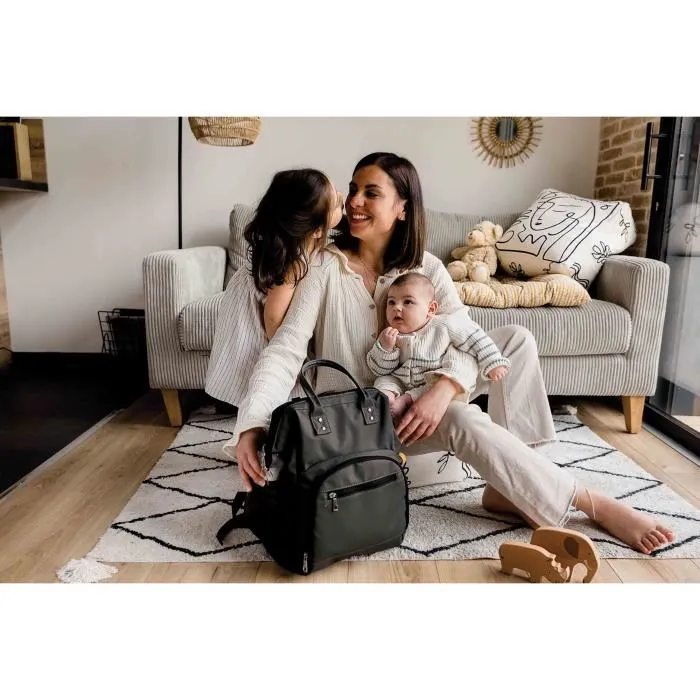 Tineo TIN3275052459503 Bolso cambiador CLASSIC Mochila Impermeable Negro