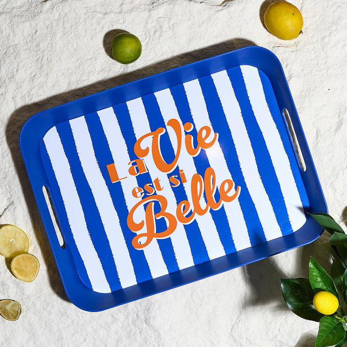 Home Deco Factory Bandeja Dolce Vita 41x32 cm - Amarillo, Azul o Rosa