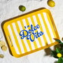 Home Deco Factory Bandeja Dolce Vita 41x32 cm - Amarillo, Azul o Rosa