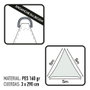 Aktive Garden Toldo Vela de Sombreo Triangular Blanco 500x500x500 cm