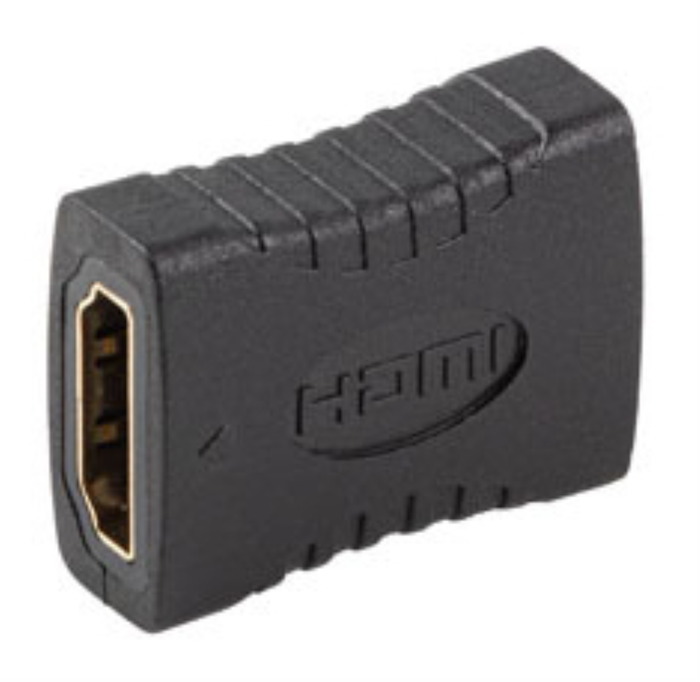 Lanberg Adaptador HDMI Hembra a Hembra, 4K, HDMI 2.0, 18 Gbit/s, Plug & Play, Chapado en Oro, PVC Negro, 1 Unidad Lanberg Adaptador HDMI Hembra a Hembra, 4K, HDMI 2.0, 18 Gbit/s, Plug & Play, Chapado en Oro, PVC Negro, 1 Unidad