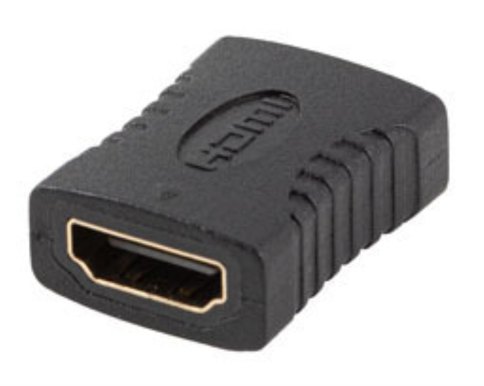 Lanberg Adaptador HDMI Hembra a Hembra, 4K, HDMI 2.0, 18 Gbit/s, Plug & Play, Chapado en Oro, PVC Negro, 1 Unidad Lanberg Adaptador HDMI Hembra a Hembra, 4K, HDMI 2.0, 18 Gbit/s, Plug & Play, Chapado en Oro, PVC Negro, 1 Unidad