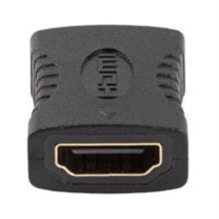 Lanberg Adaptador HDMI Hembra a Hembra, 4K, HDMI 2.0, 18 Gbit/s, Plug & Play, Chapado en Oro, PVC Negro, 1 Unidad Lanberg Adaptador HDMI Hembra a Hembra, 4K, HDMI 2.0, 18 Gbit/s, Plug & Play, Chapado en Oro, PVC Negro, 1 Unidad