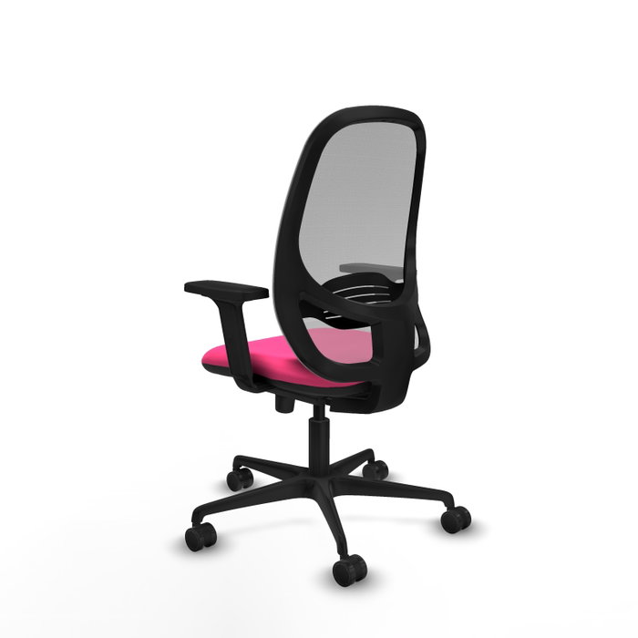 PIQUERAS Y CRESPO Silla de oficina Cilanco Rosa con respaldo de malla Gris PIQUERAS Y CRESPO Silla de oficina Cilanco Rosa con respaldo de malla Gris