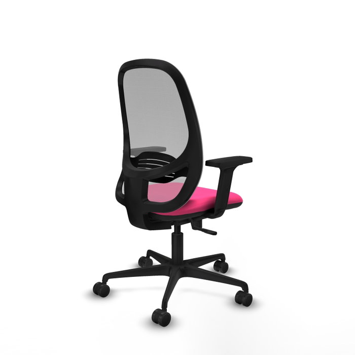 PIQUERAS Y CRESPO Silla de oficina Cilanco Rosa con respaldo de malla Gris PIQUERAS Y CRESPO Silla de oficina Cilanco Rosa con respaldo de malla Gris