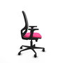 PIQUERAS Y CRESPO Silla de oficina Cilanco Rosa con respaldo de malla Gris