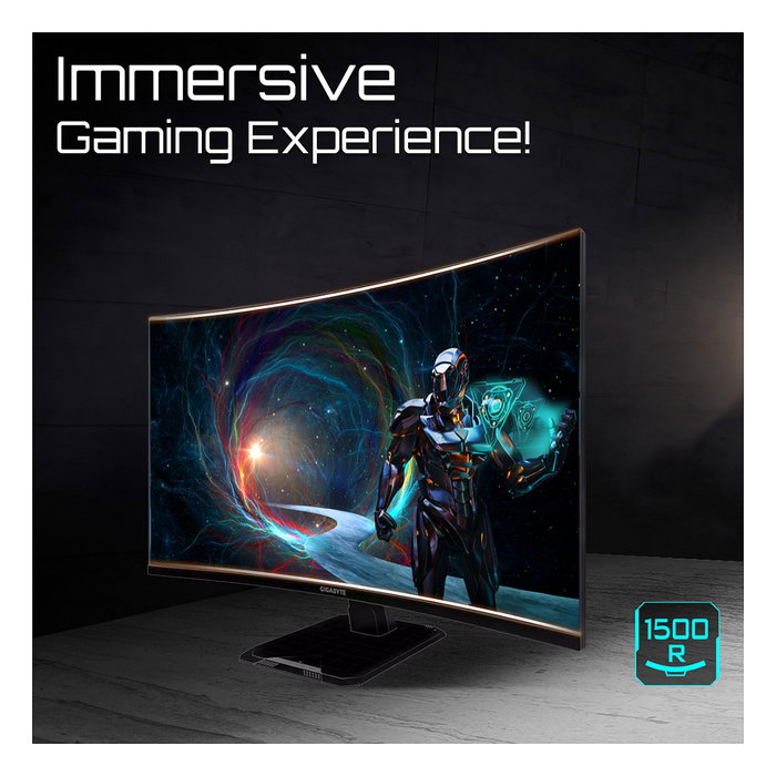 Gigabyte GS32QCA Monitor Gaming 32 pulgadas QHD Curvo 165Hz Gigabyte GS32QCA Monitor Gaming 32 pulgadas QHD Curvo 165Hz