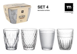 La Mediterranea Set de 4 Vasos Keros 270 cc (12 Cajas) de la colección Keros