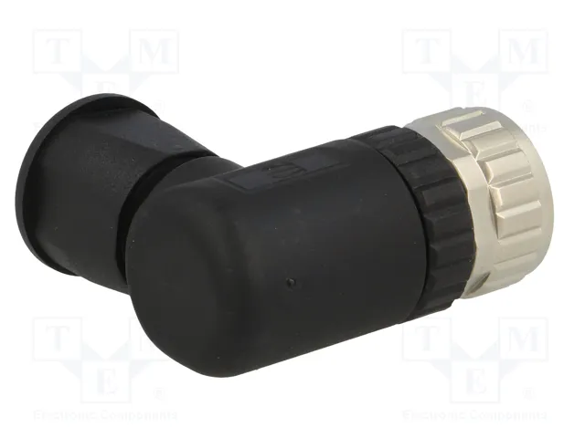 HARTING Conector M12 hembra de 4 pines, angular 90°