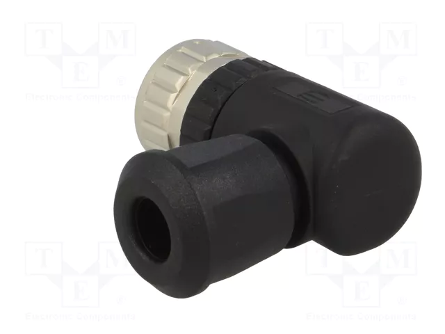 HARTING Conector M12 hembra de 4 pines, angular 90°