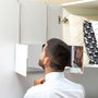 Inde Espejo para Baño con Luz LED y Visión 360° - Pack de 4 Unidades