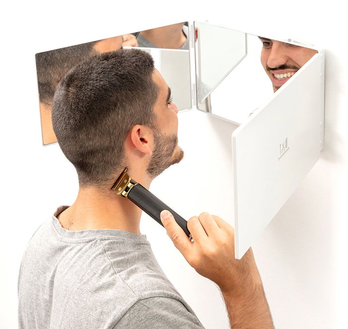 Inde Espejo para Baño con Luz LED y Visión 360° - Pack de 4 Unidades